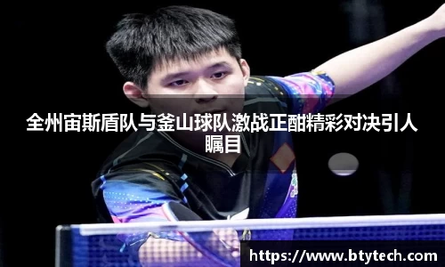 全州宙斯盾队与釜山球队激战正酣精彩对决引人瞩目